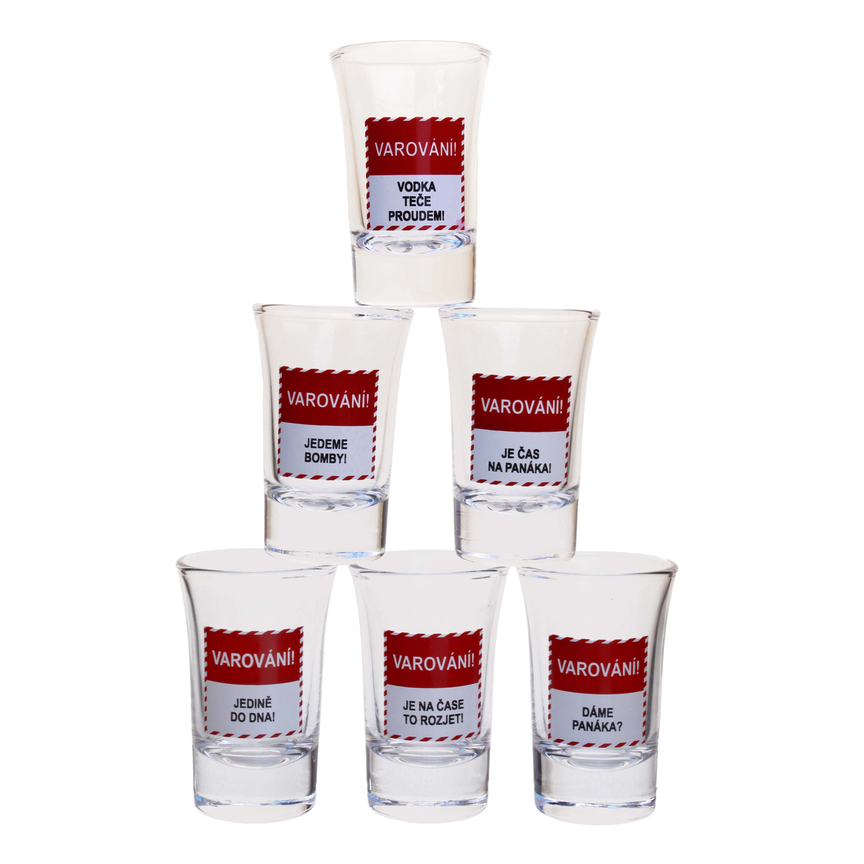 Darčeková sada panákov 6x40ml TORO varovanie