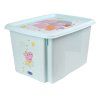 Plastový úložný box s vekom KEEEPER 30l Peppa Pig