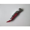Kovový otvárač čašnícky TORO 11 cm, červený