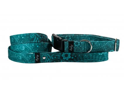 Vzor jemné paisley tyrkys