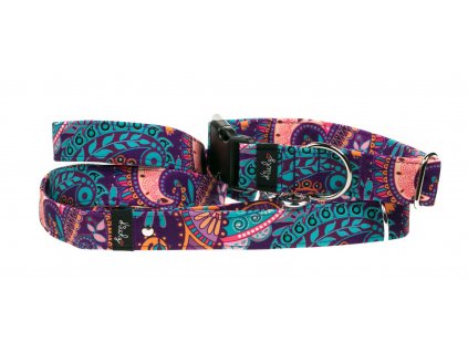 Vzor paisley fialová