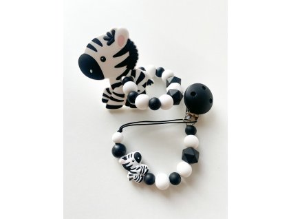 Sada 2 ks Zebra černo-bílá