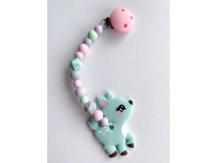 Kousátko na klipu mint srnečka,www.kkbaby.cz