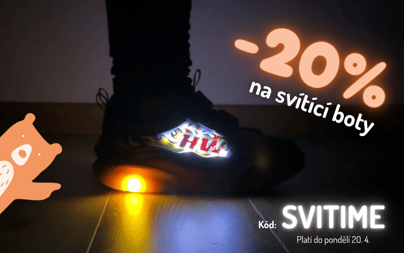 Svítící boty v akci!