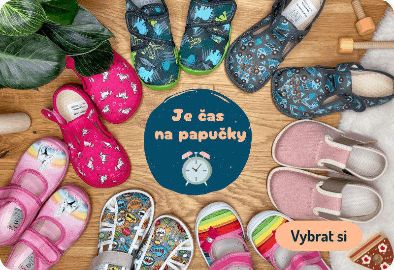 Dětské papuče do školky