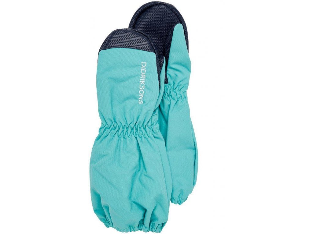 Dětské nezateplené rukavice aqua Didriksons Turquoise Shell Gloves 5