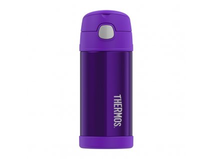 Thermos Dětská termoska s brčkem - fialová