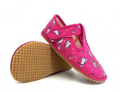 barefoot bačkory Beda Unicorn perforované BF060010WPF