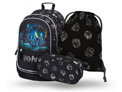 BAAGL 3 SET Core Harry Potter Bradavice: batoh, penál, sáček