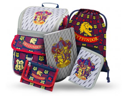 BAAGL 5 SET Zippy Harry Potter Nebelvír: aktovka, penál, sáček, desky, peněženka