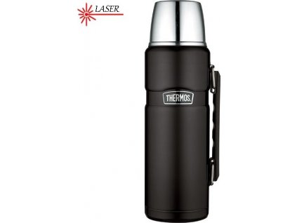 Thermos Termoska na nápoje s madlem - matně černá 1,2 litru