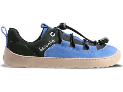 Dětské barefoot tenisky Be Lenka Xplorer - Blue & Olive Black