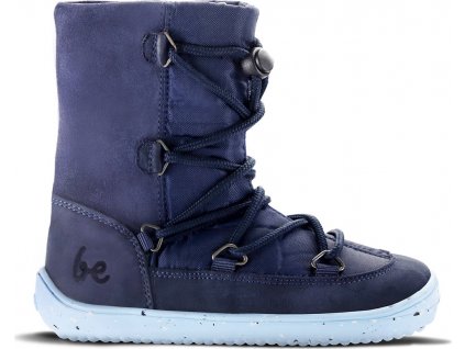 Dětské zimní barefoot boty Be Lenka Snowfox Kids 2.0 - Dark & Light Blue