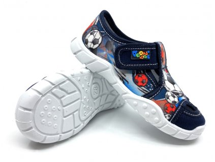 Dětské papuče Peon Fotbal MI018 AP