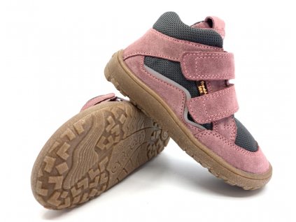 celoroční boty Froddo G3110254-6 GreyPink s membránou