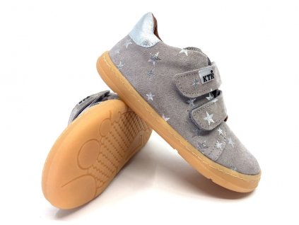 dívčí barefoot boty KTR Dash Silver stars