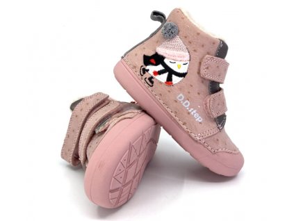 Dětské zimní boty DD Step W066-352A Pink