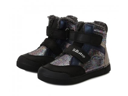 dětské zimní boty DDstep W068 321 black