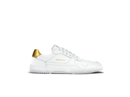 Barefoot tenisky Barebarics Zing - White & Gold - Leather