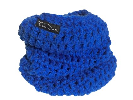 Háčkovaný nákrčník IceDress Blue (Velikost Dospělý)