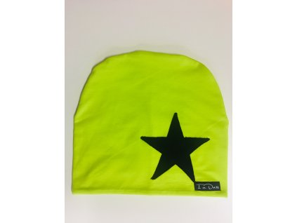 čepice icedress yellow neon star