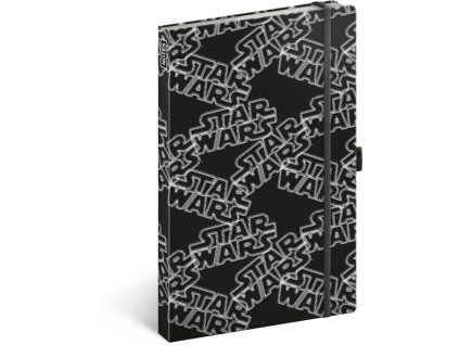 NOTIQUE Notes Star Wars Black linkovaný, 13 x 21 cm