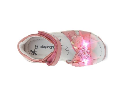 svítící sandálky DDstep G064 41861 Pink