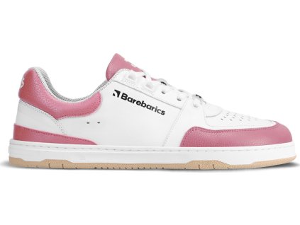 Barefoot tenisky Barebarics Wave - White & BubbleGum Pink