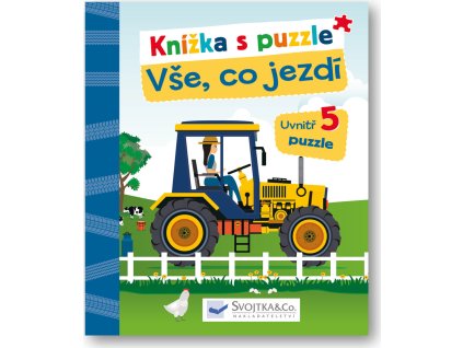 Knížka s puzzle  - Vše, co jezdí  Laura Teller