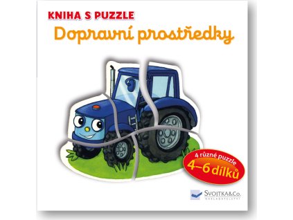 Kniha s puzzle - Dopravní prostředky  Vera Bruggeman