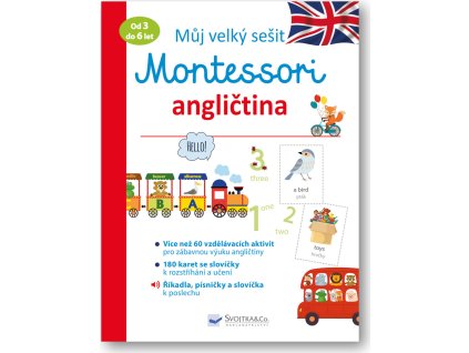 Můj velký sešit Montessori - angličtina - 3 až 6 let  Lydie Barusseau
