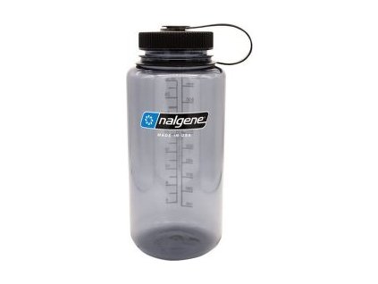 Nalgene Wide Mouth Sustain 1000 ml - Šedo-černá