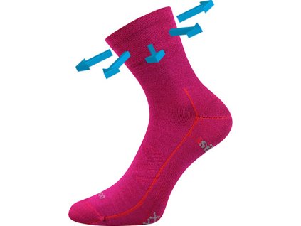 Ponožky VoXX Baeron - fuxia