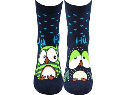 Ponožky Boma Pruhana 12 - tm.modrá