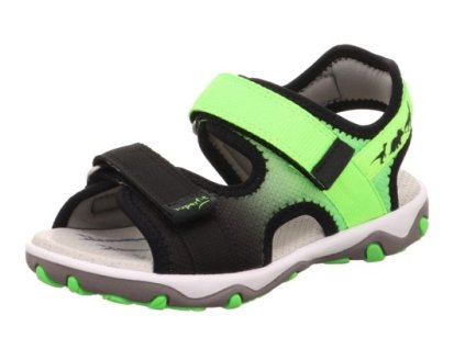 Dětské sandále Superfit Mike 3.0 1 009465 0000 Schwarz Hellgrün