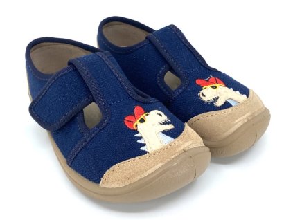 Bačkory 3F barefoot 3BE316R Dino