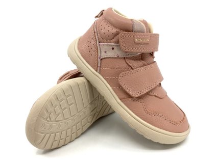 kožené boty protetika růžová