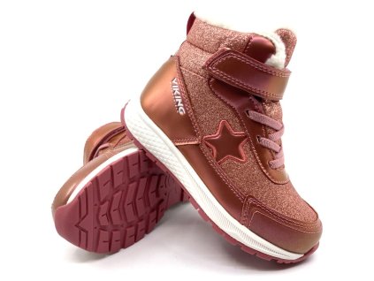 dívčí zimní boty Viking Equip Star Warm WP 1V SL růžová