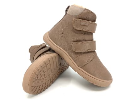 kožené boty na zimu s membránou pro dívky