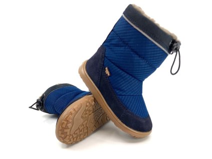 Modré zimní boty na zimu