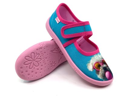 Dívčí bačkory Richter 9150 3296 Baumwolle Dig Dog