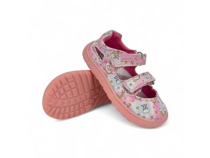 Barefoot sandále Protetika Tafi Pink Uni