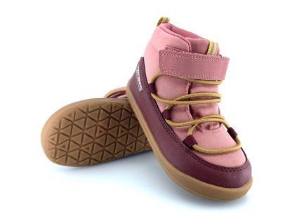Dětské tenisky Viking Birch Barefoot Mid WP 1V Pink