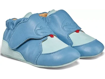 Dětské barefoot capáčky Affenzahn Crawling Shoe Leather Crawly Shark