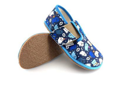Barefoot bačkory Pegres BF01 Strašidla