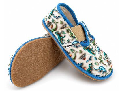 Dětské barefoot bačkory Pegres BF01 Pravěk