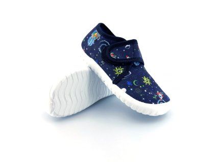 Dětské barefoot bačkory Peon LM/ B19 NV Vesmír