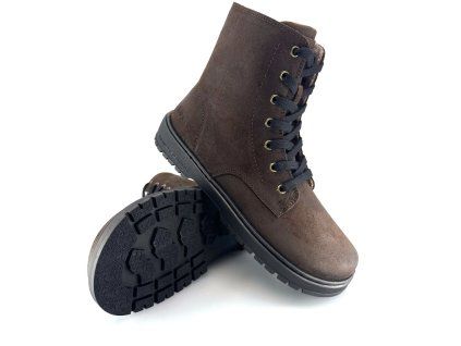 Barefoot boty Koel - Galyon Felt Chocolate