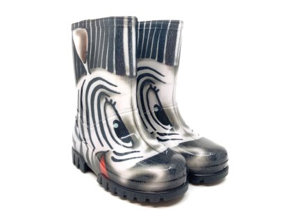 dětské gumáky demar twister print zebra