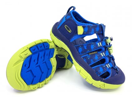 dětské sandále Keen Newport H2 Blue Depths Chartreuse